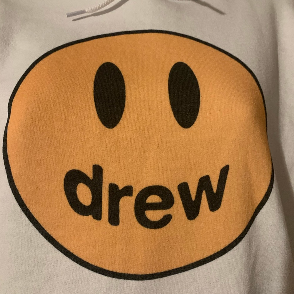 NEW! Smiley Face Bieber Hoodie Sweatshirt - Picture 5 of 13